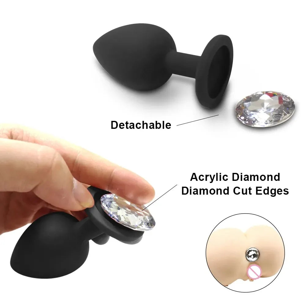 Soft Silicone Anal Butt Plug Men Prostate Massager Adult Gay Products Ass Stuffed Anal Trainer Unisex Sex Toys for Couples Goods EROCIT