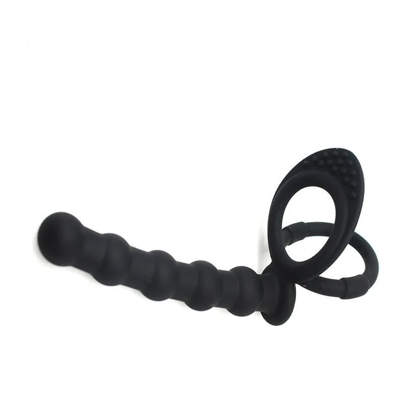 Double Penetration Anal Sex Toys For Men & Women - Dildo Penis Butt Plug, Anal Beads & Cock Ring for Delay Ejaculation EROCIT