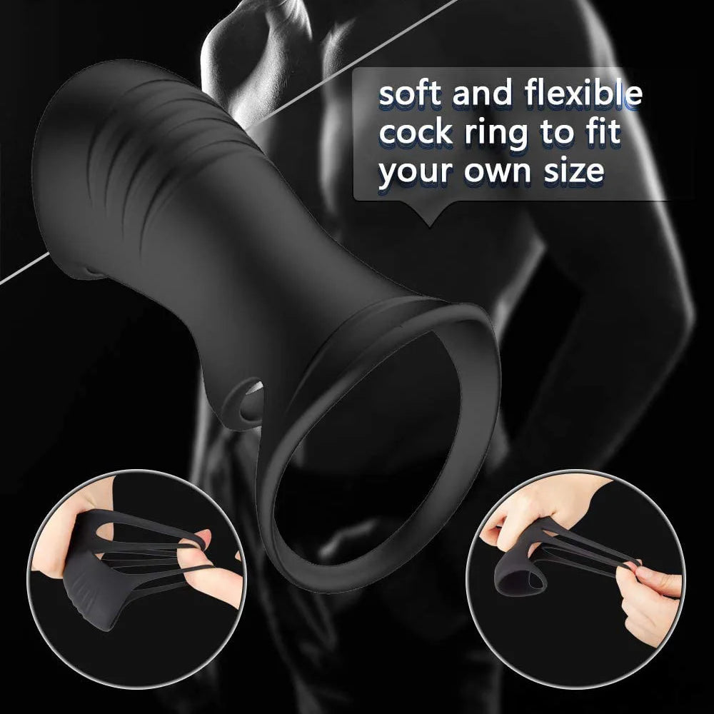 Silicone Penis Ring Lock Rings Sleeve Delay Ejaculation Men Cock Erection Enlargement Rings Reusable Cock Ring Semen Locked Ring EROCIT