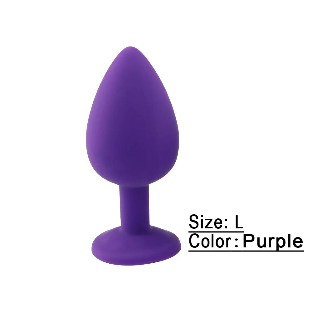 Soft Silicone Anal Butt Plug Men Prostate Massager Adult Gay Products Ass Stuffed Anal Trainer Unisex Sex Toys for Couples Goods EROCIT