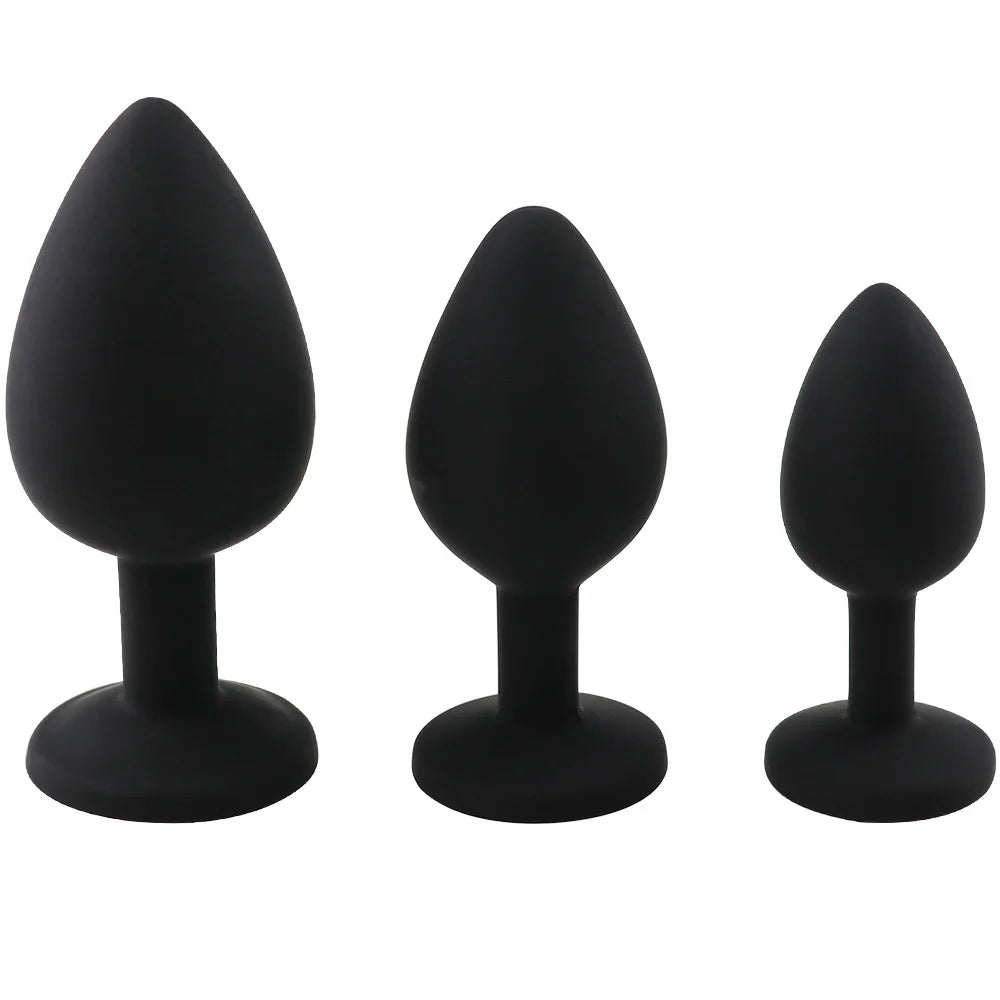 Soft Silicone Anal Butt Plug Men Prostate Massager Adult Gay Products Ass Stuffed Anal Trainer Unisex Sex Toys for Couples Goods EROCIT