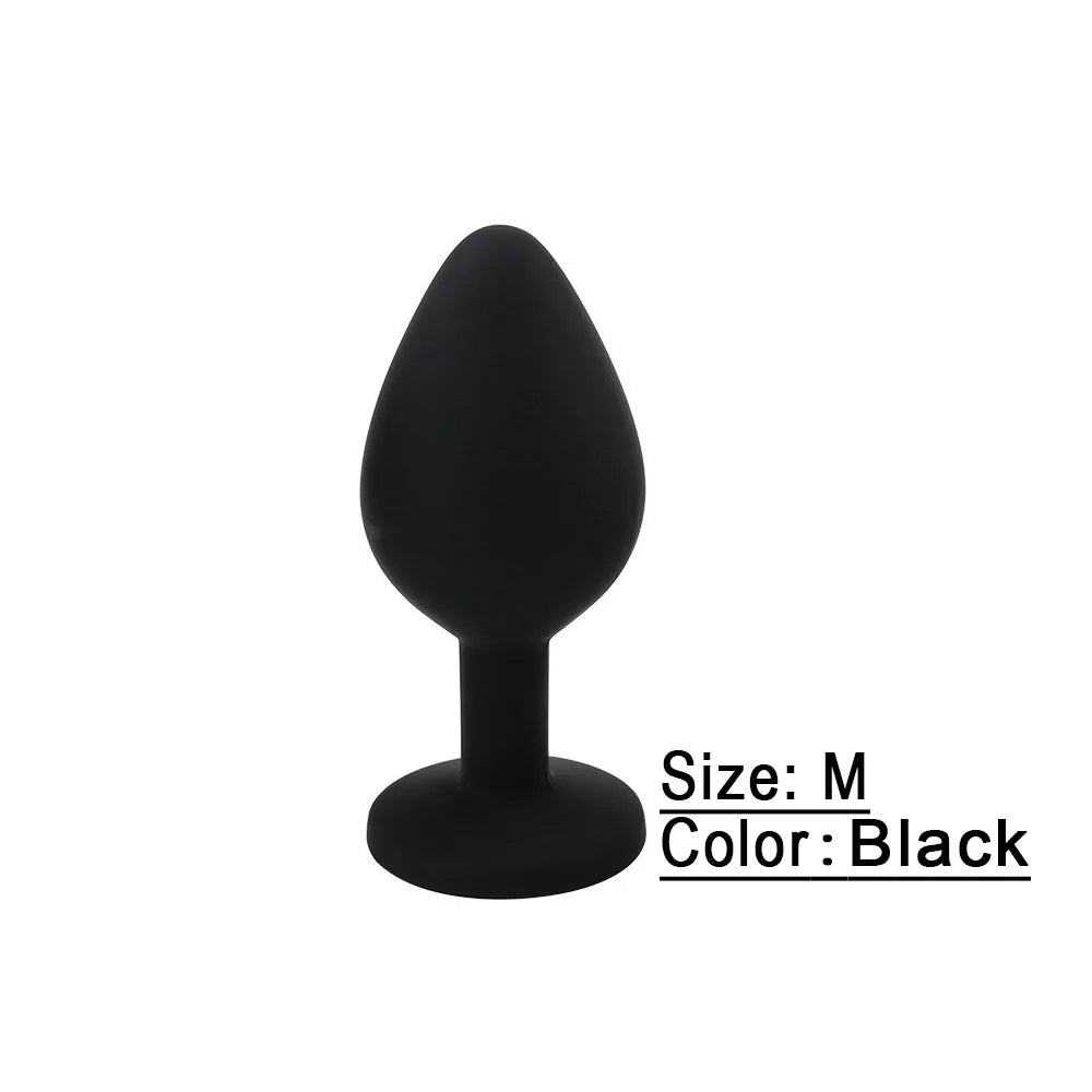 Soft Silicone Anal Butt Plug Men Prostate Massager Adult Gay Products Ass Stuffed Anal Trainer Unisex Sex Toys for Couples Goods EROCIT