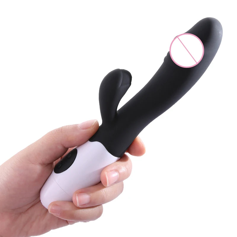 Rabbit Vibrator for Women Vagina G-Spot Nipple Clitoris Stimulator Thrusting Telescopic Rotating Dildo for Adult Sexy Toys EROCIT