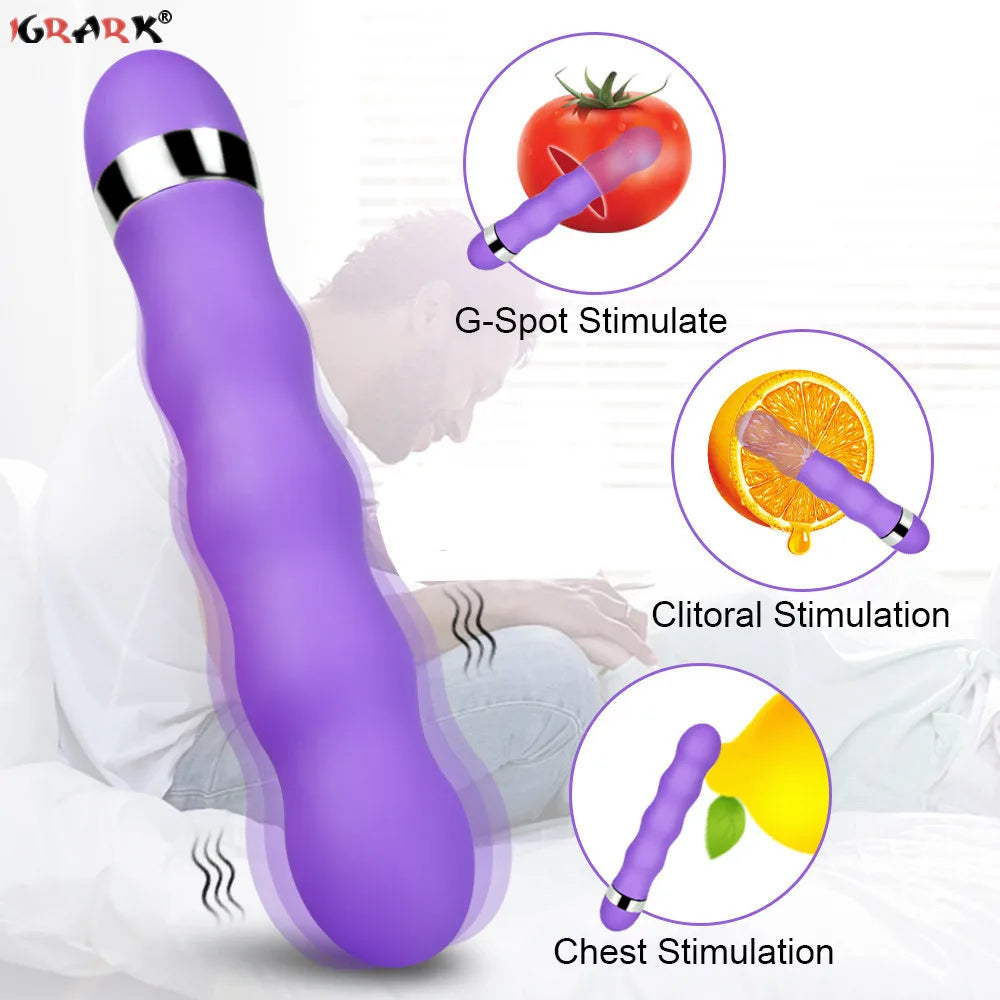 AV Stick Vibrator Clitoris Anal Vagina G-Spot Massager Dildos Female Masturbator Sex Toys for Women Lesbian Adult Erotic Product EROCIT