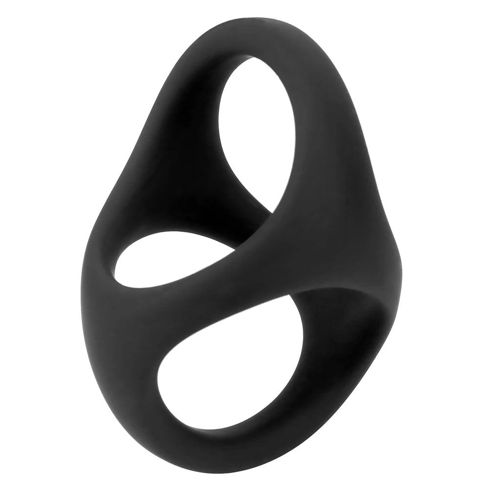 IKOKY Cock Ring Soft Silicone Sex Toys for Men Male Masturbator Sexy Dual Ring Penis Ring Men Time Delay Ejaculation EROCIT