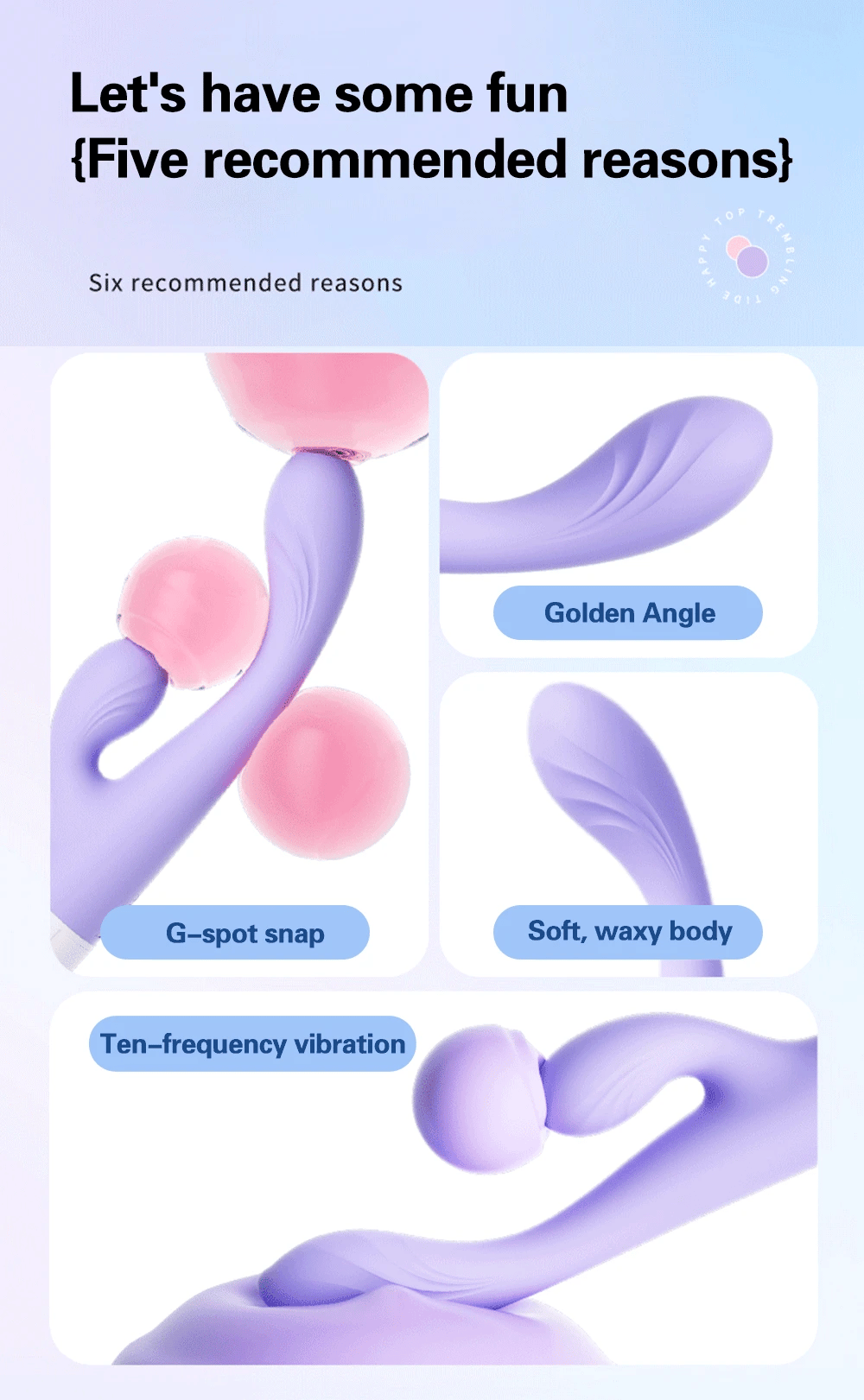 Powerful Double Head Rabbit Vibrators Vagina Clitoris Stimulator G-Spot Massager Sex Toys For Women Female Masturbator Sex Shop EROCIT