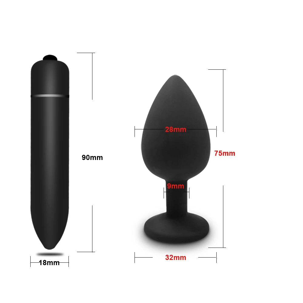 Soft Silicone Anal Butt Plug Men Prostate Massager Adult Gay Products Ass Stuffed Anal Trainer Unisex Sex Toys for Couples Adult EROCIT