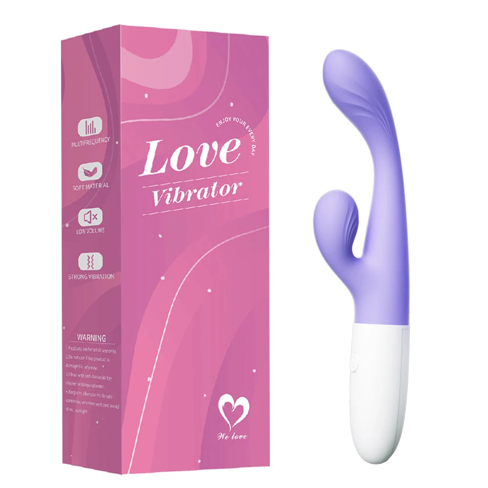 Powerful Double Head Rabbit Vibrators Vagina Clitoris Stimulator G-Spot Massager Sex Toys For Women Female Masturbator Sex Shop EROCIT