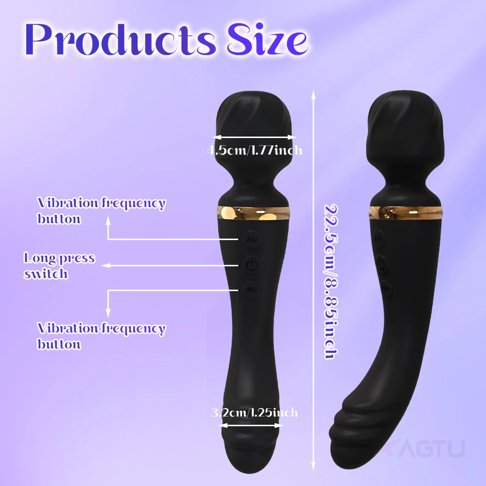 AV Vibrator for Women Vagina Massager USB Rechargeable 2 Motors G Spot Clit Clitoris Stimulator Female Sex Toys Adults Goods EROCIT