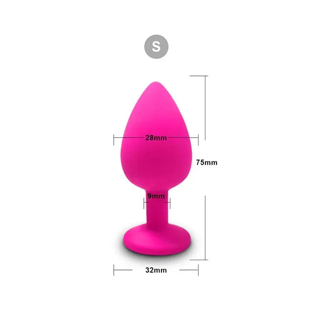 3 Size Silicone Butt Plug Anal Plug Unisex Sex Stopper Adult Toys for Men/Women Anal Trainer Prostate Massager Dildo for Couples EROCIT