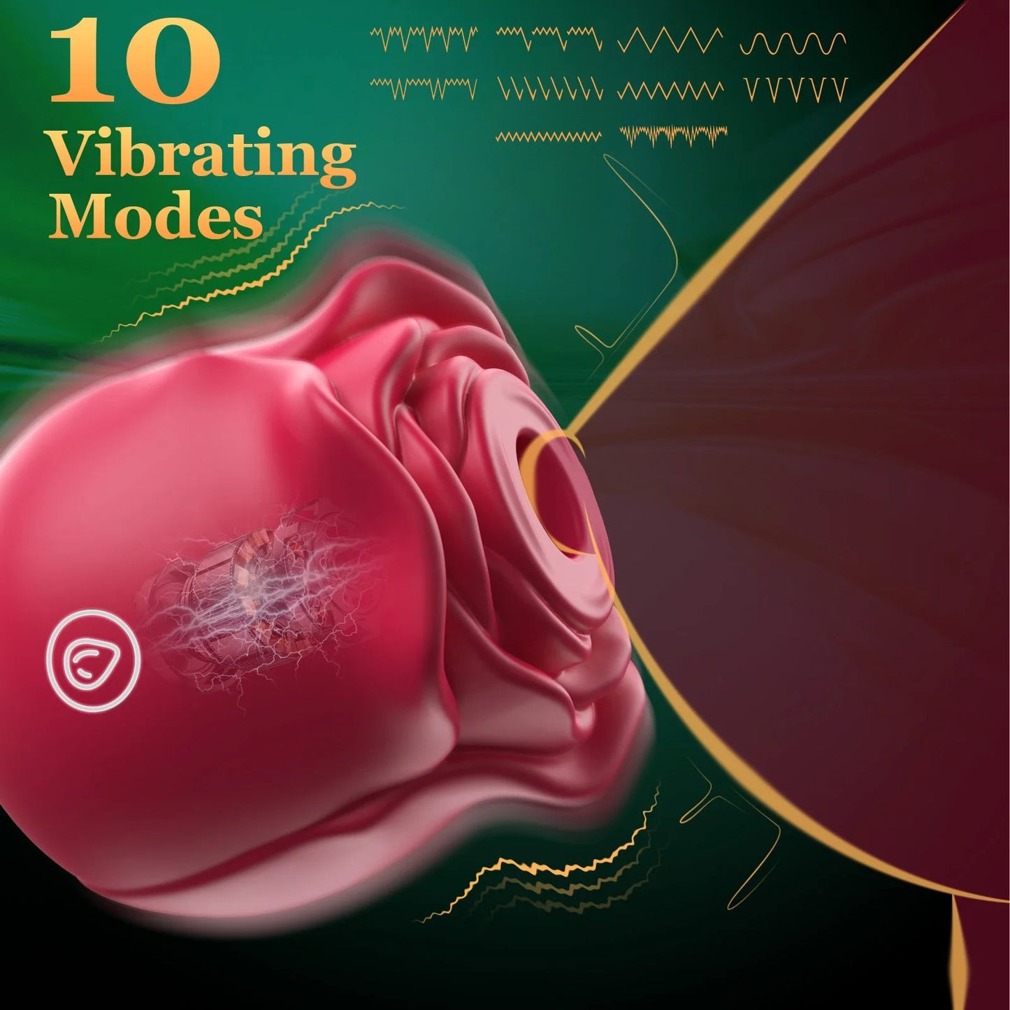 Rose Shape Vagina Sucking Vibrator Nipple Massager Clitoral Vacuum Stimulator Vibrating Female Masturbator Sex Toys for Adults EROCIT