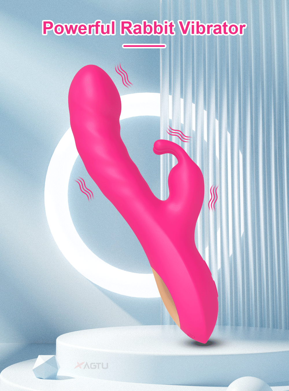 Rabbit Vibrator for Women Clitoris Stimulator Silicone G-spot Powerful 2 in 1 Dildo Female Masturbation Sex Toys Adult Goods EROCIT
