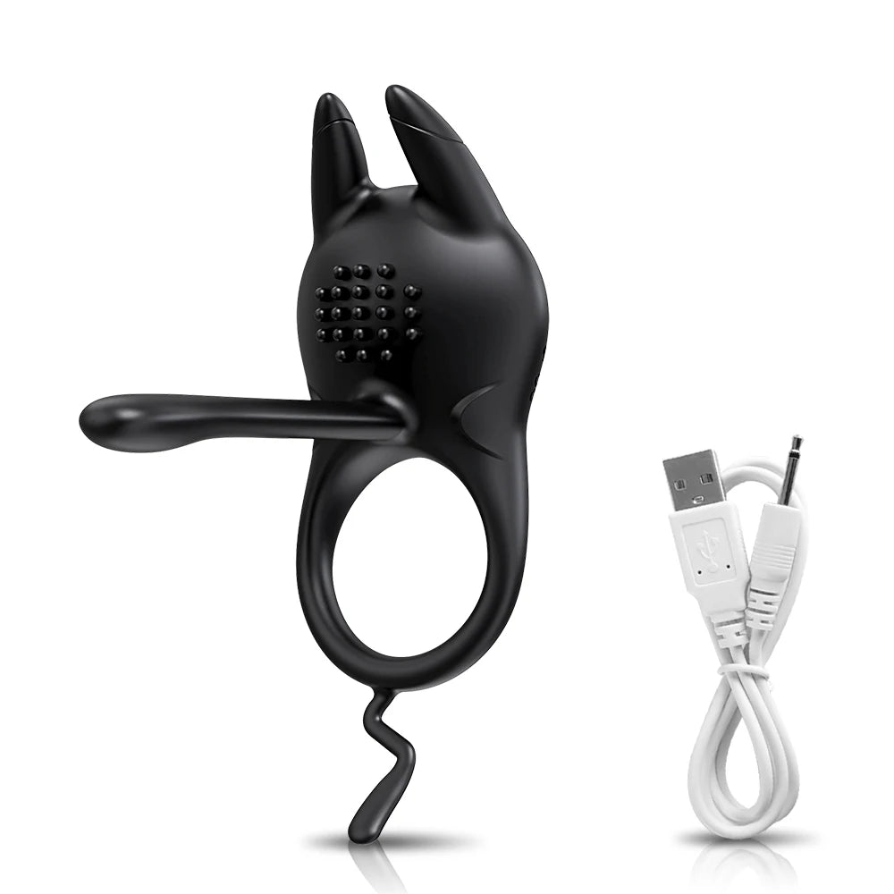 Vibrating Penis Ring for Men Delay Ejaculation Cock Ring Male Penis Massager Clitoral G Spot Stimulation Sex Toys for Couples EROCIT