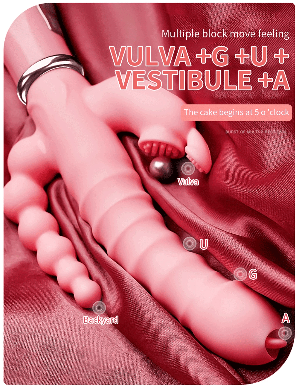 3 In 1 Dildo Rabbit Vibrator Waterproof USB Magnetic Rechargeable Anal Clit Vibrator Sex Toys for Women Couples Sex Shop EROCIT