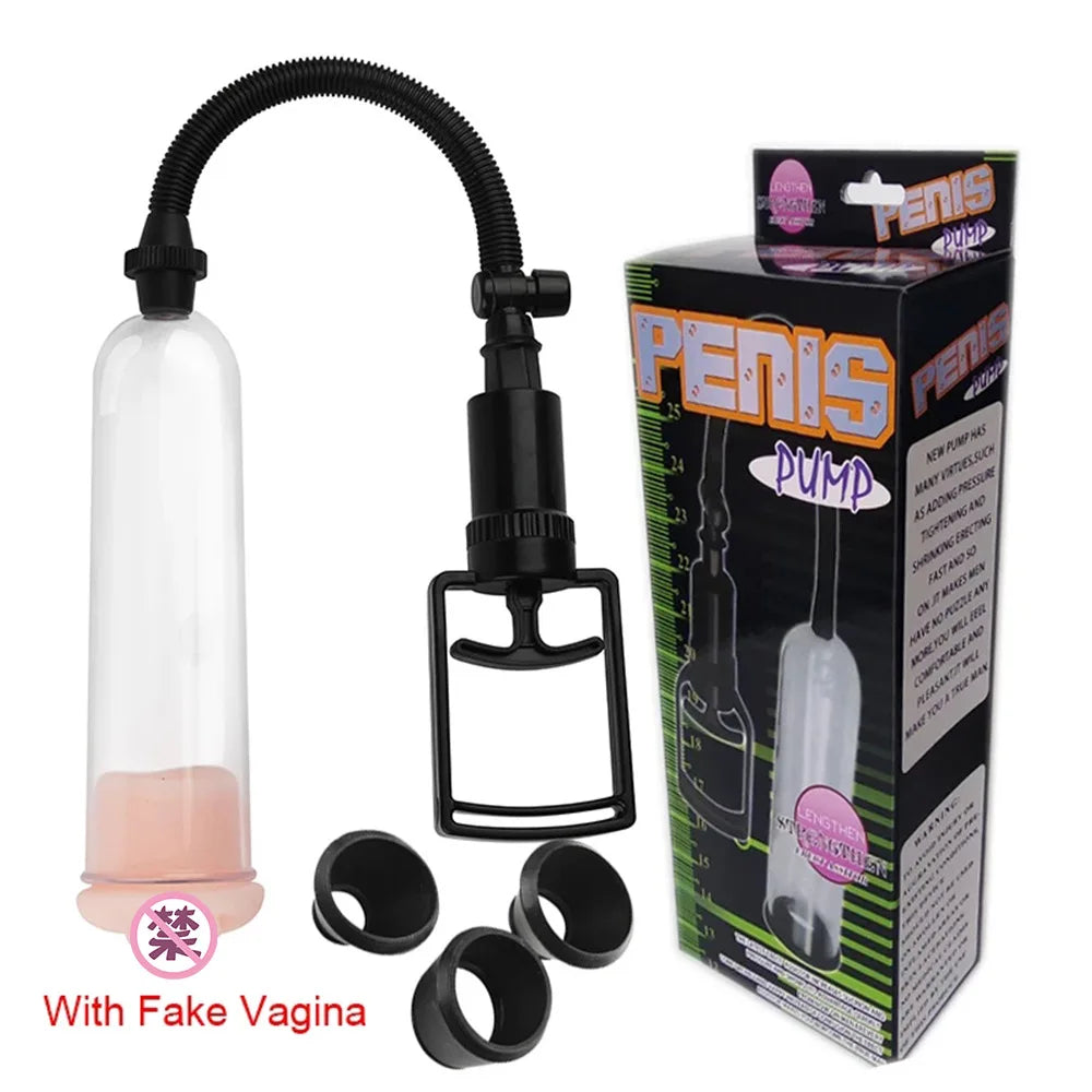 Powerful Penis Pump Extender Enhancement For Man Vacuum Big Dick Trainer Male Lasting Sex Toys EROCIT