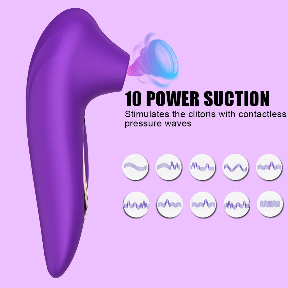 Vagina Sucking Vibrator Sex Toy for Woman Oral Tongue Blowing Suction Clitoris Stimulator Masturbator Erotic Sex Toys for Adults EROCIT