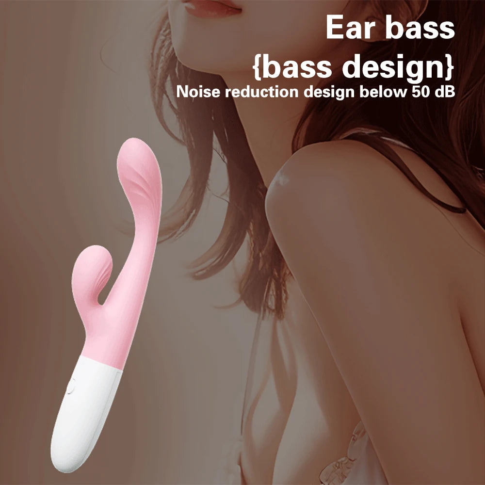 Powerful Double Head Rabbit Vibrators Vagina Clitoris Stimulator G-Spot Massager Sex Toys For Women Female Masturbator Sex Shop EROCIT