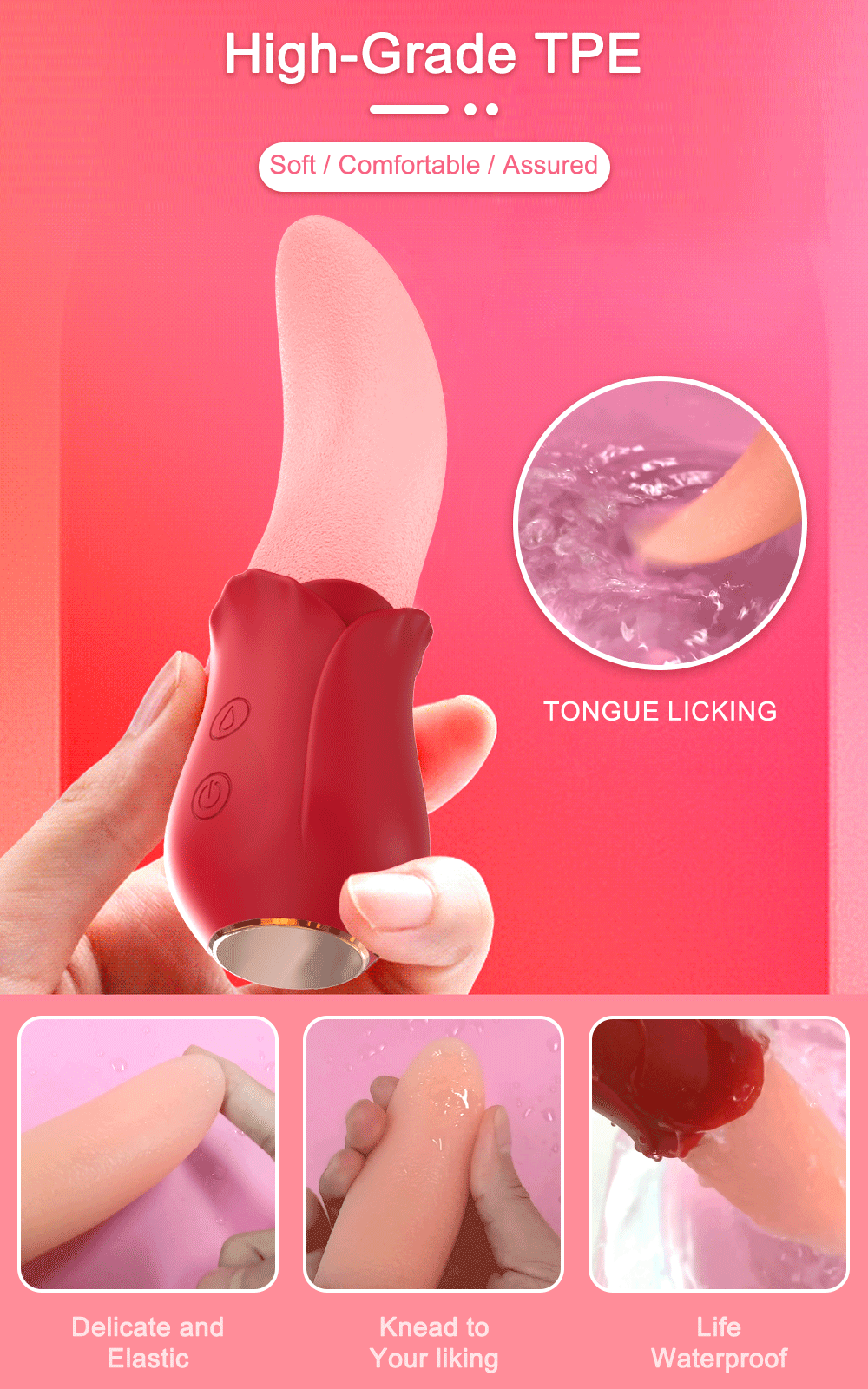 Sex Toys Vibrator Nipple Vagina Tongue Licking Stimulator Massager Masturbation Tools Women Sex Toys Vibration Adult Supplies EROCIT