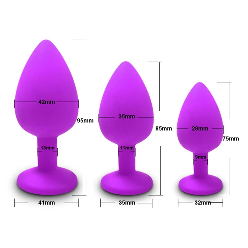 Soft Silicone Anal Butt Plug Men Prostate Massager Adult Gay Products Ass Stuffed Anal Trainer Unisex Sex Toys for Couples Goods EROCIT