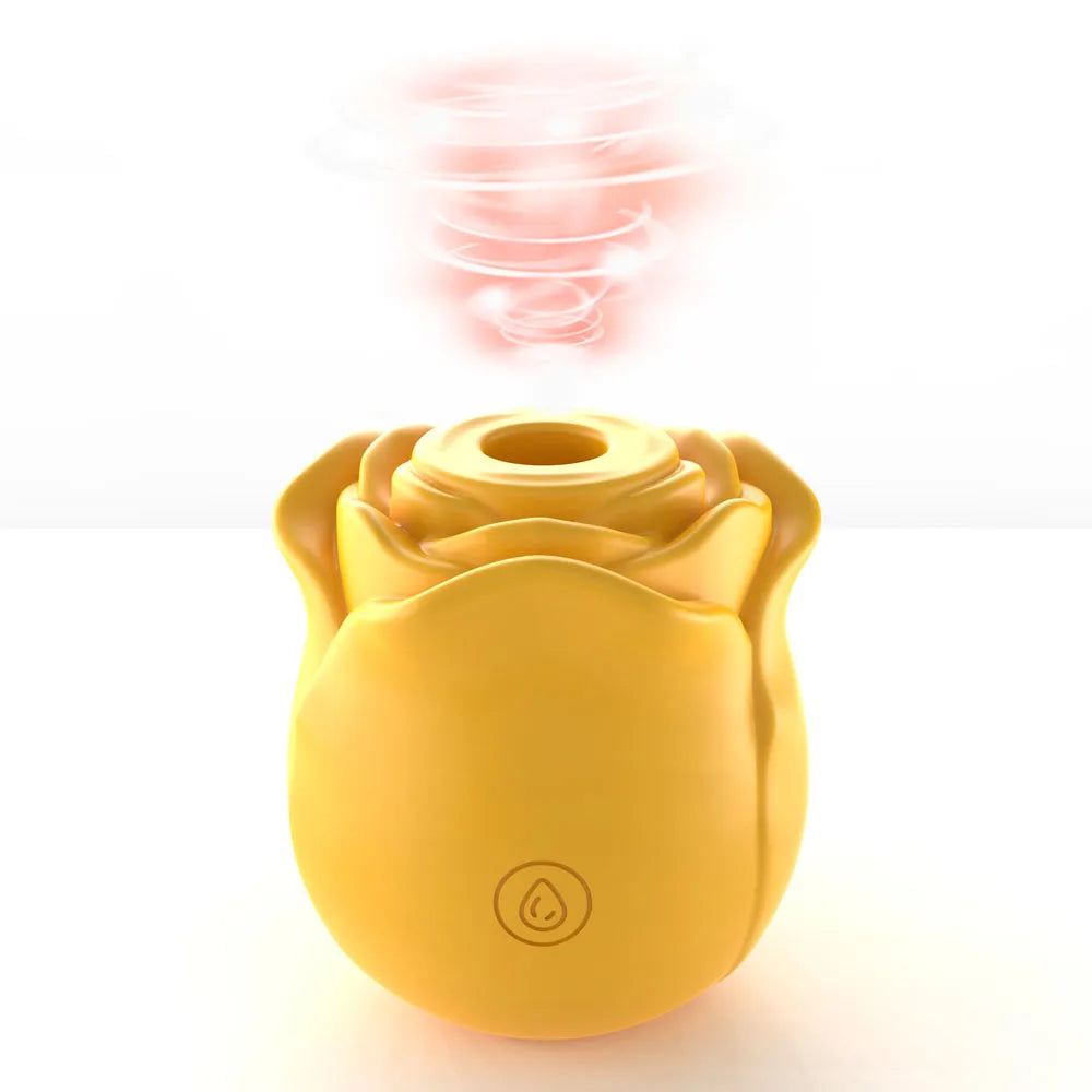 1PC Rose Flower 2 In 1 Vibrator Sucking Beating Nipple Clitoral Stimulator Powerful G-spot Vaginal Vibrator Sex Toys for Women EROCIT