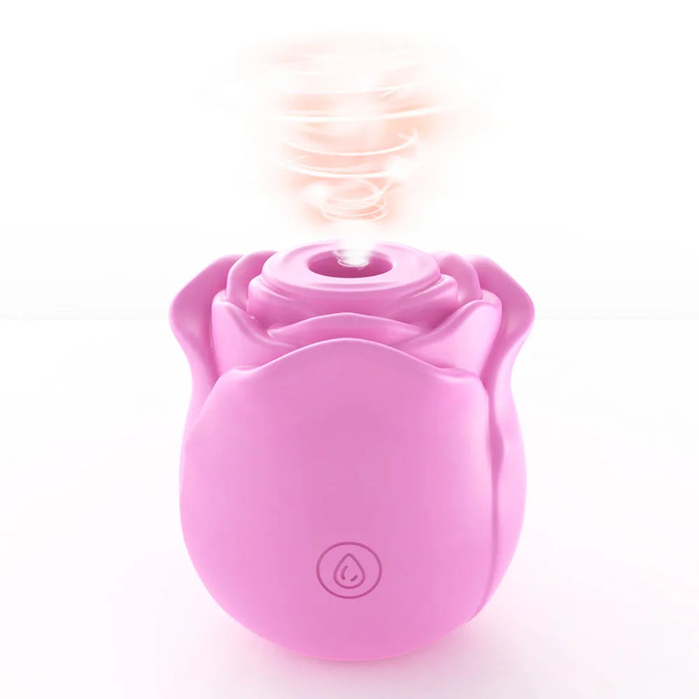 1PC Rose Flower 2 In 1 Vibrator Sucking Beating Nipple Clitoral Stimulator Powerful G-spot Vaginal Vibrator Sex Toys for Women EROCIT