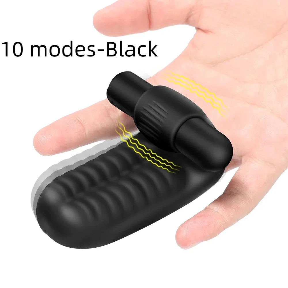 Finger Sleeve Vibrator G Spot Clit Massage Orgasm Massager penis Condom Stick Dildo Rabbit Vibrating Stick Sex Toy for Women EROCIT