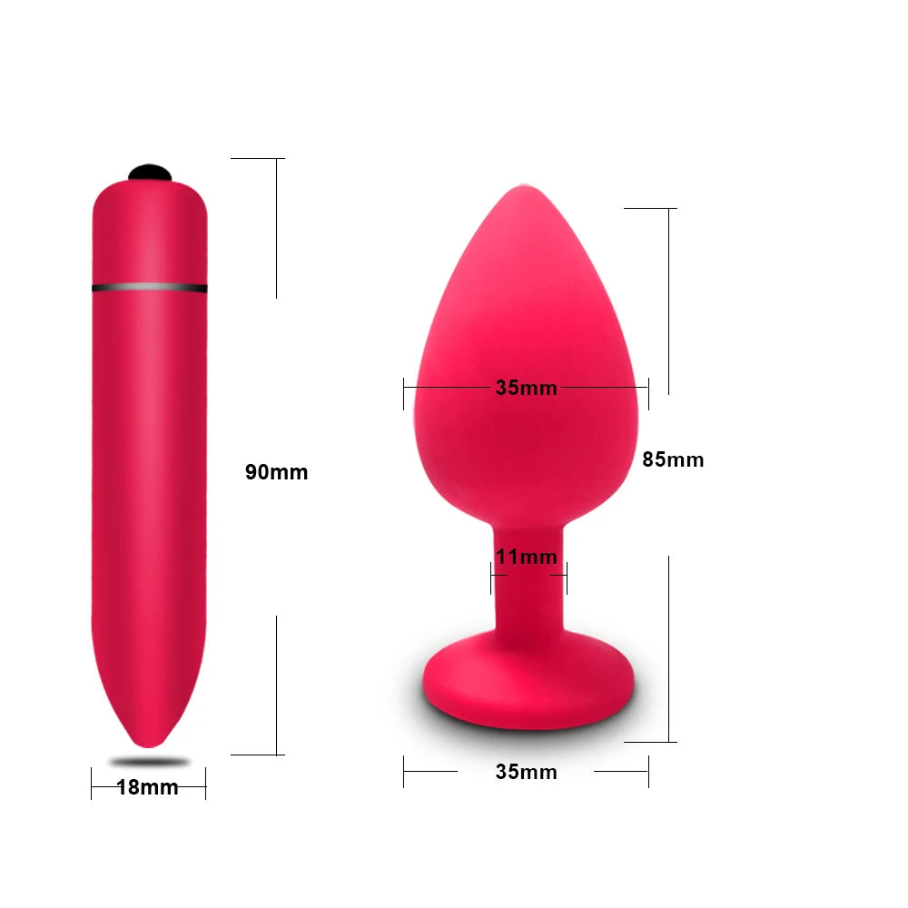 Soft Silicone Anal Butt Plug Men Prostate Massager Adult Gay Products Ass Stuffed Anal Trainer Unisex Sex Toys for Couples Adult EROCIT
