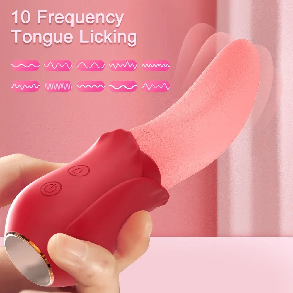 Nipple Vagina Tongue Licking Vibrator Massager Masturbation Tools Women Men Sex Toys Penetration Vagina Vibrator Adult Supplies EROCIT