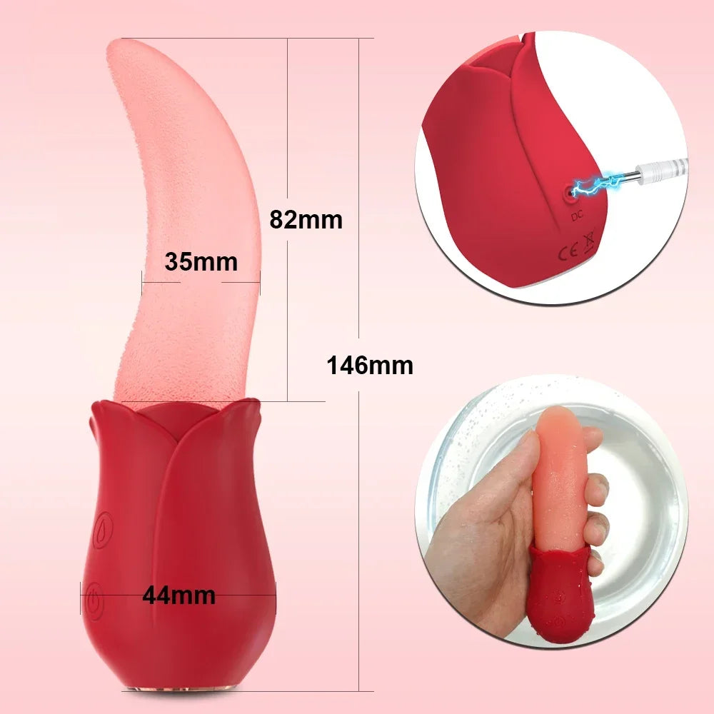 Nipple Vagina Tongue Licking Vibrator Massager Masturbation Tools Women Men Sex Toys Penetration Vagina Vibrator Adult Supplies EROCIT