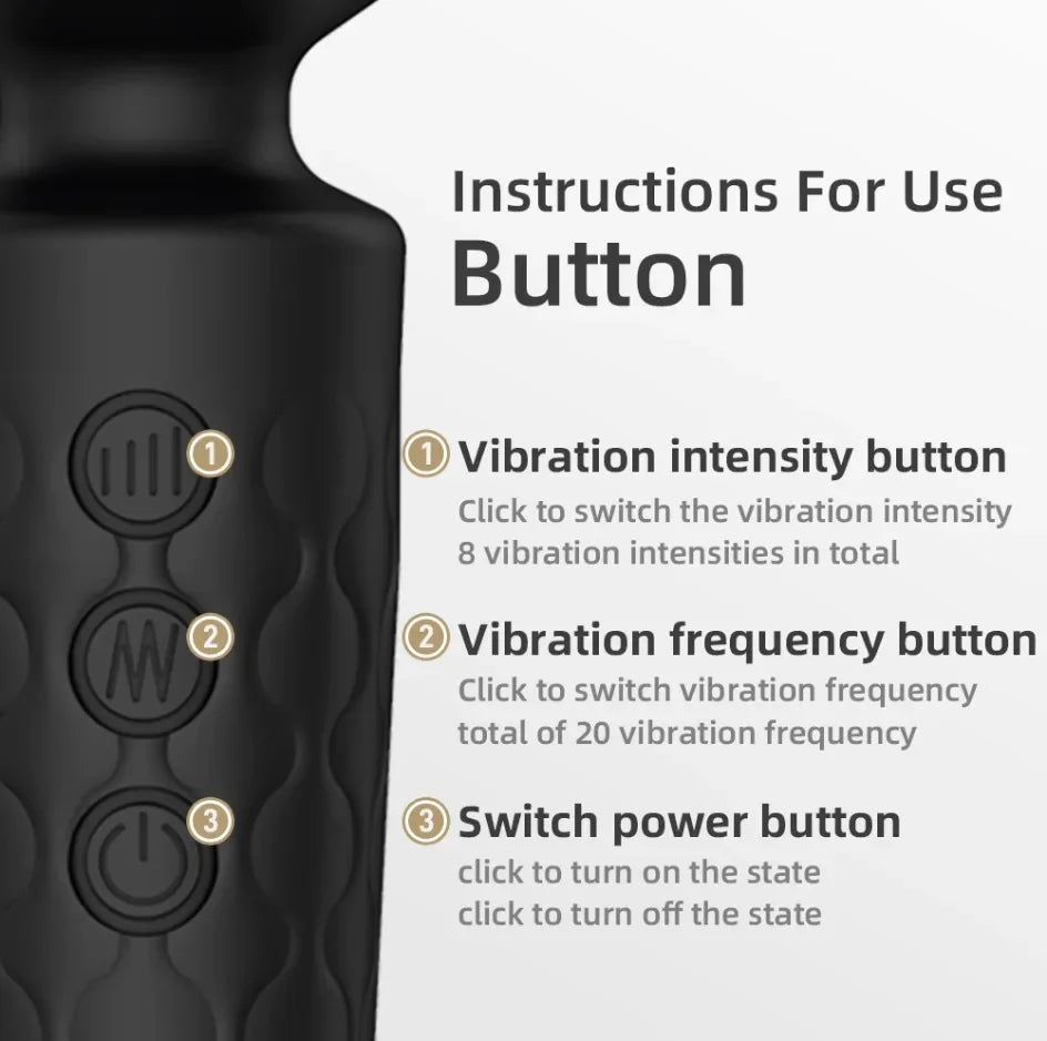20 Speeds Powerful AV Vibrator for Women Nipple G spot Clitoris Stimulator Magic-Wand Dildo Female Masturbation Adult Sex Toys EROCIT