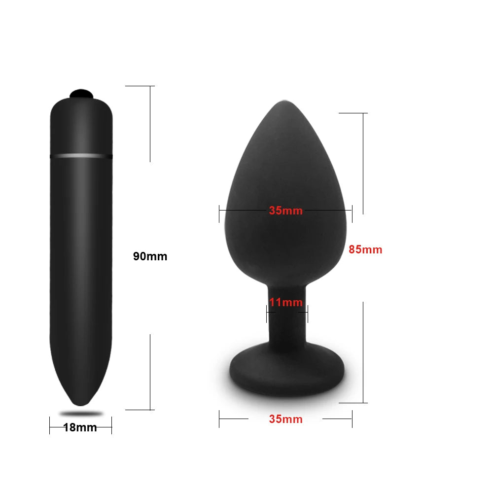 Soft Silicone Anal Butt Plug Men Prostate Massager Adult Gay Products Ass Stuffed Anal Trainer Unisex Sex Toys for Couples Adult EROCIT