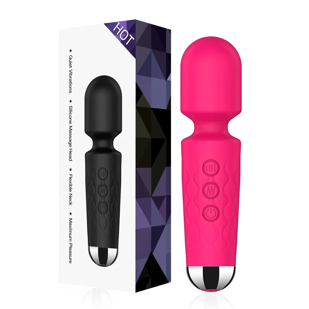 20 Speeds Powerful AV Vibrator for Women Nipple G spot Clitoris Stimulator Magic-Wand Dildo Female Masturbation Adult Sex Toys EROCIT