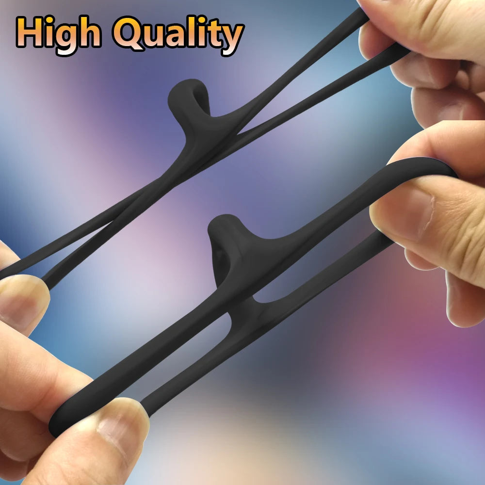 Male Cock Ring Silicone Penis Ring for Men Ejaculation Delay Semen Lock Ring Adult Supplies Male Masturbation Goods Sex Shop EROCIT