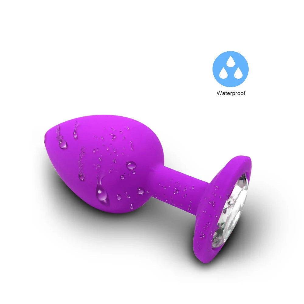 3 Size Silicone Butt Plug Anal Plug Unisex Sex Stopper Adult Toys for Men/Women Anal Trainer Prostate Massager Dildo for Couples EROCIT
