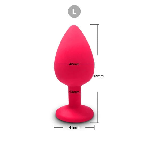 3 Size Silicone Butt Plug Anal Plug Unisex Sex Stopper Adult Toys for Men/Women Anal Trainer Prostate Massager Dildo for Couples EROCIT