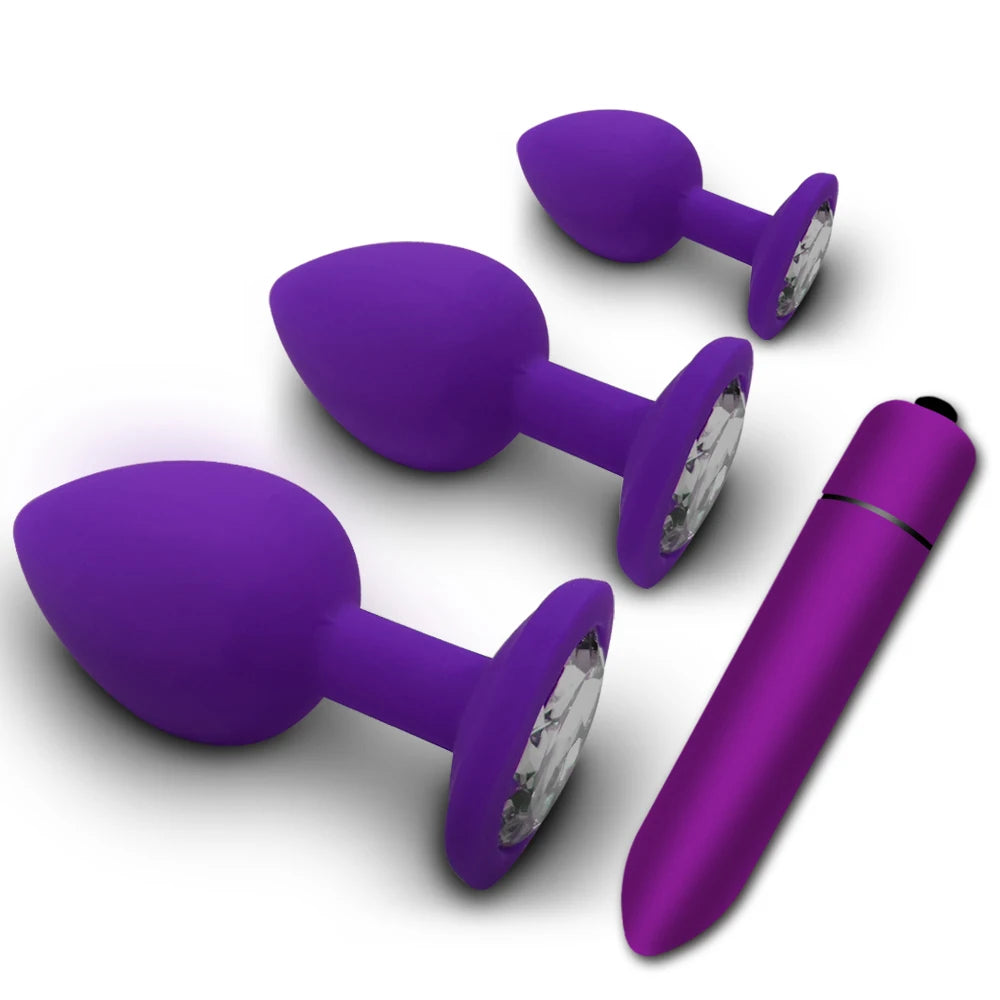 Soft Silicone Anal Butt Plug Men Prostate Massager Adult Gay Products Ass Stuffed Anal Trainer Unisex Sex Toys for Couples Adult EROCIT