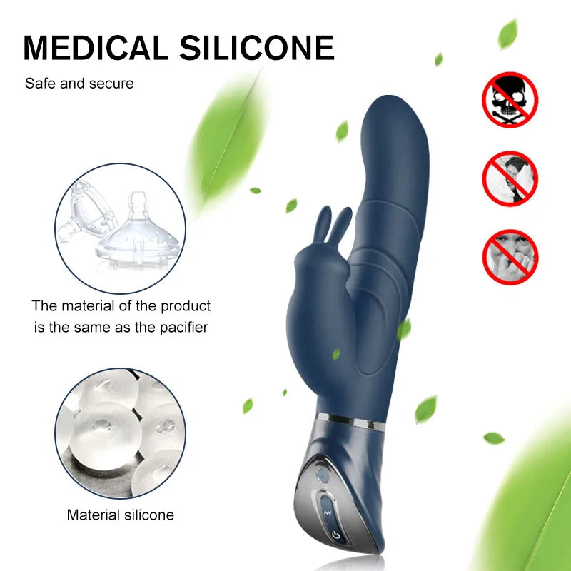 Rabbit Vibrator 10 Vibratory Mode Sexy Toys G-spot Female Dildo Vaginal Clitoris Double Vibrator AV Stick Sexual Adult Products EROCIT
