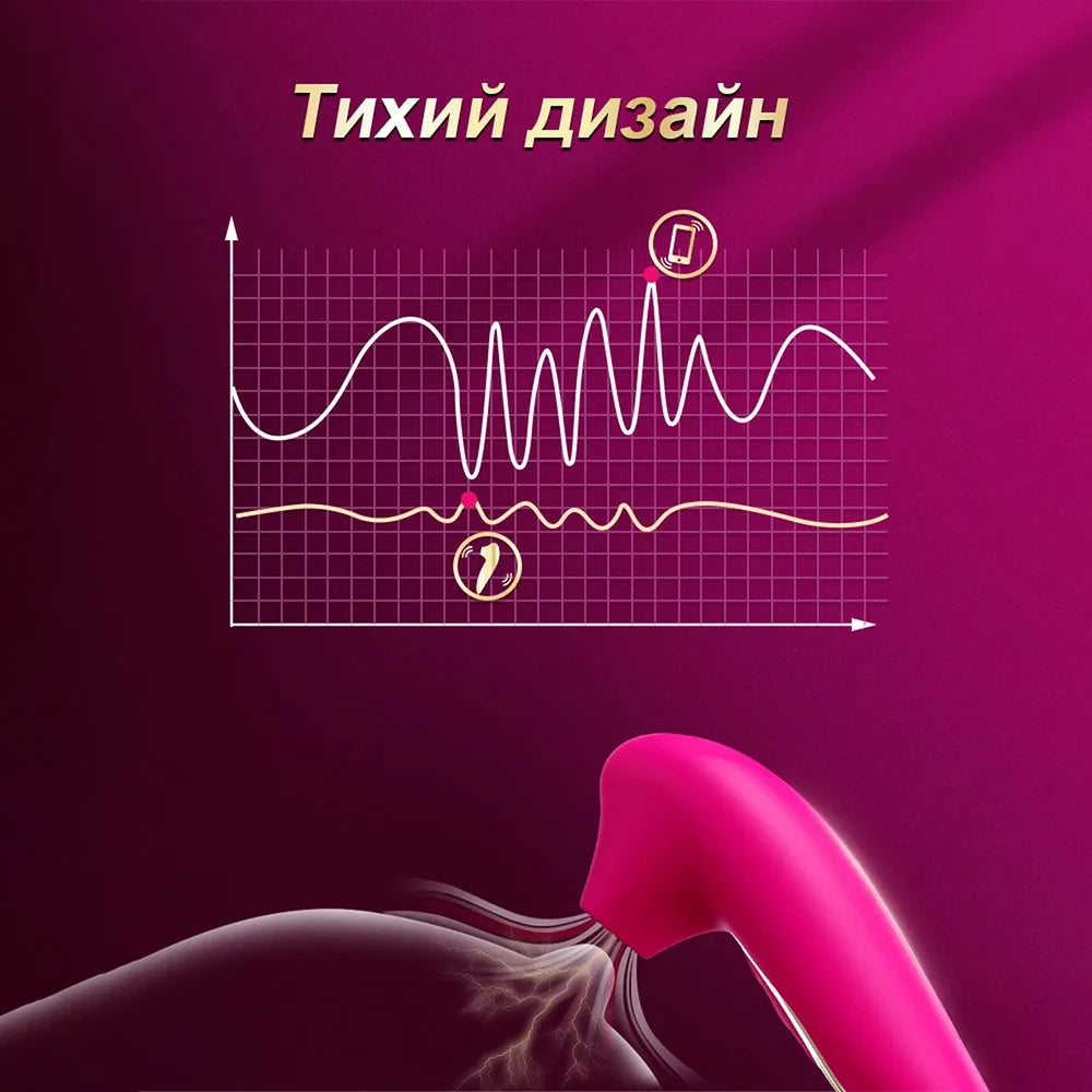 Female mini G-spot nipple sucking vibrator clitoris sucker pussy dildo stimulator adults masturbator sex toys for woman couples EROCIT
