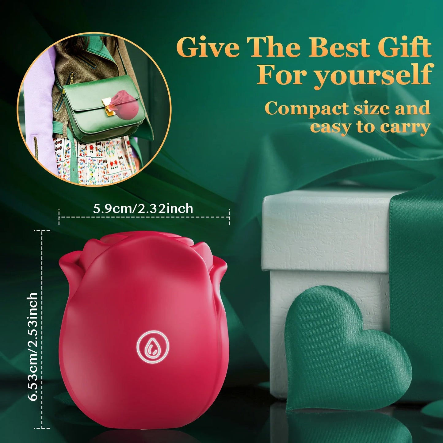 Rose Shape Vagina Sucking Vibrator Nipple Massager Clitoral Vacuum Stimulator Vibrating Female Masturbator Sex Toys for Adults EROCIT