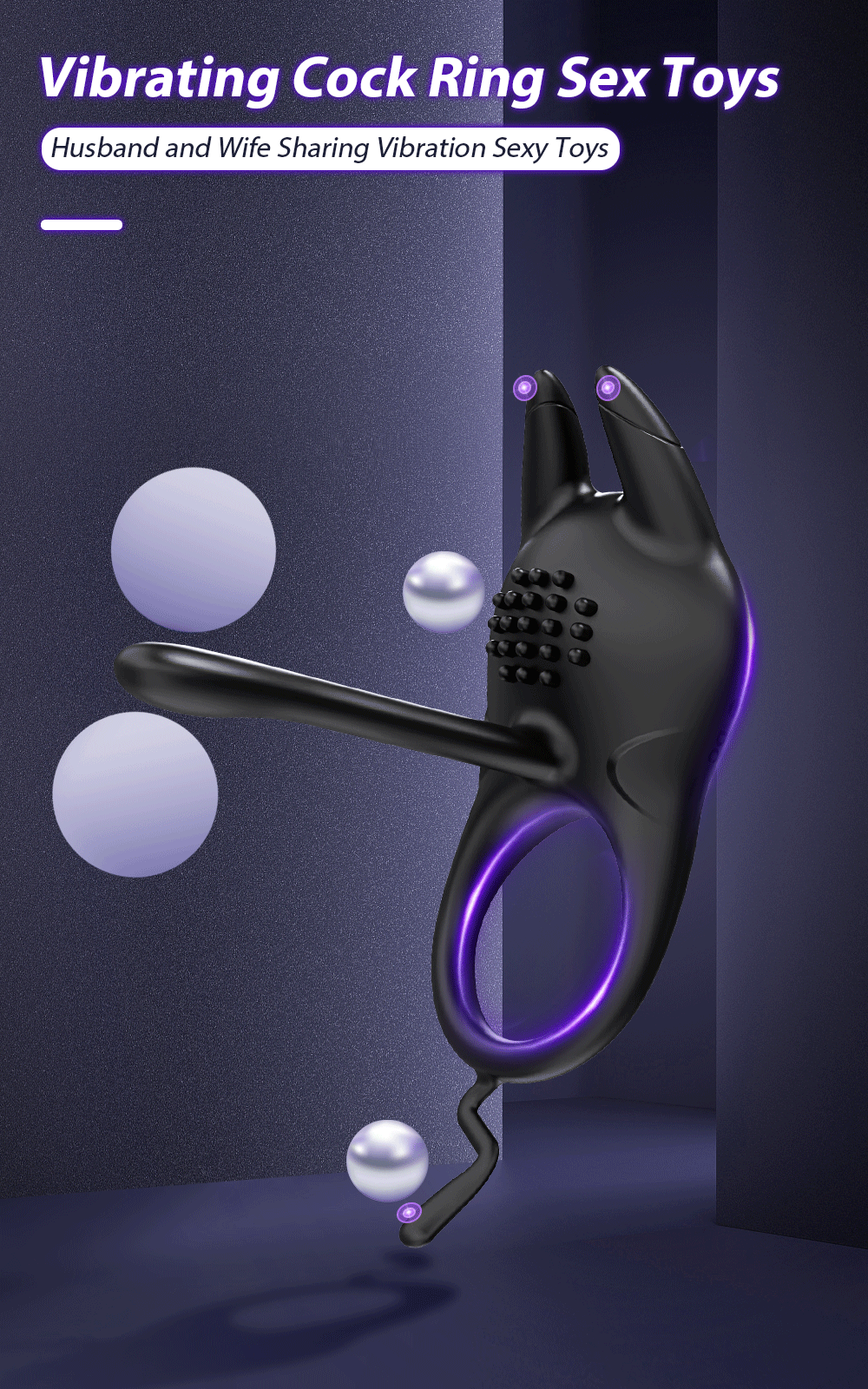 Vibrating Penis Ring for Men Delay Ejaculation Cock Ring Male Penis Massager Clitoral G Spot Stimulation Sex Toys for Couples EROCIT