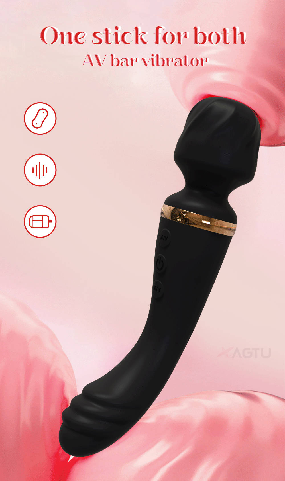 AV Vibrator for Women Vagina Massager USB Rechargeable 2 Motors G Spot Clit Clitoris Stimulator Female Sex Toys Adults Goods EROCIT
