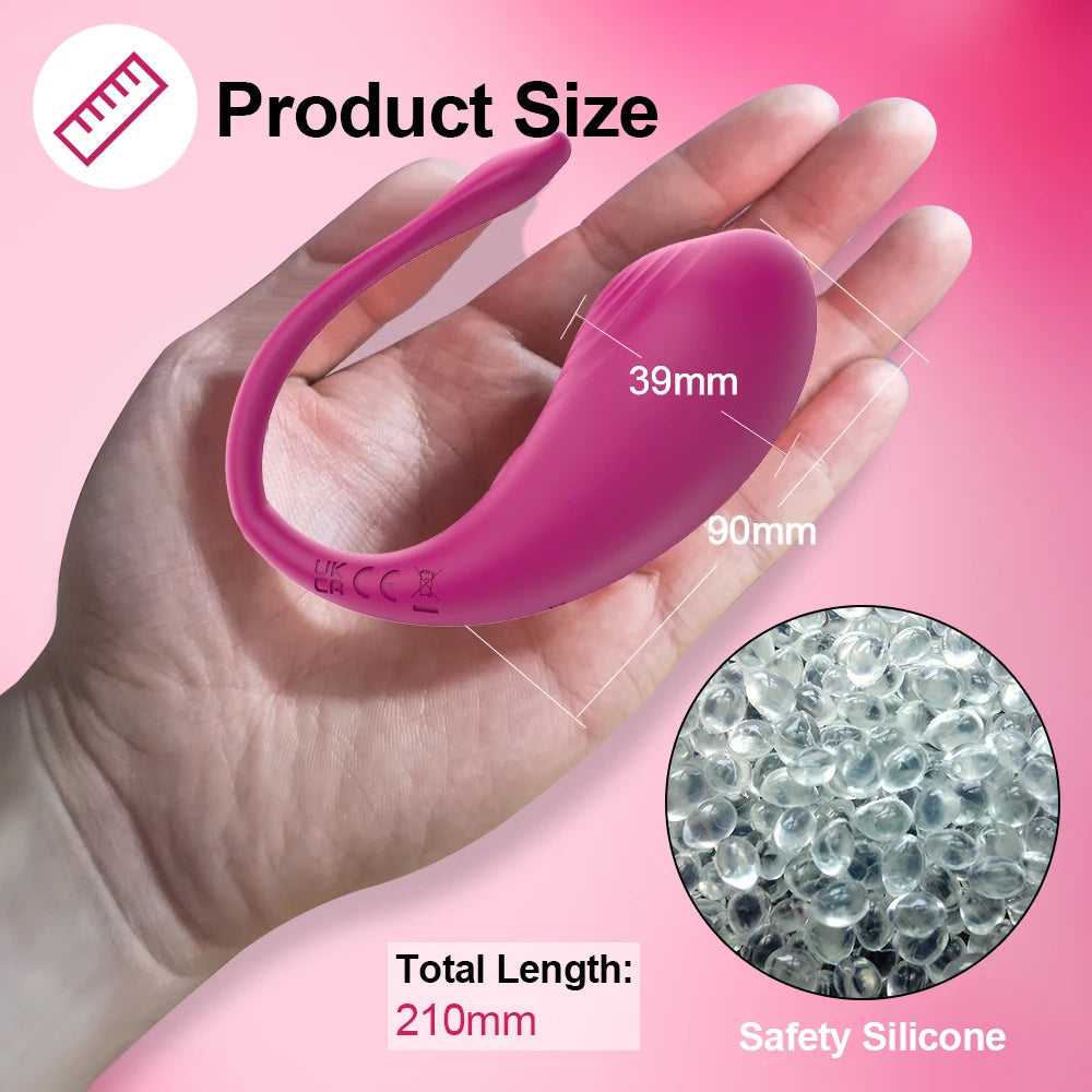 APP Bluetooth Control Vibrator Egg for Female Clitoris Stimulator Wearable G Spot Massager Vibrating Egg for Adult Women Sex Toy EROCIT