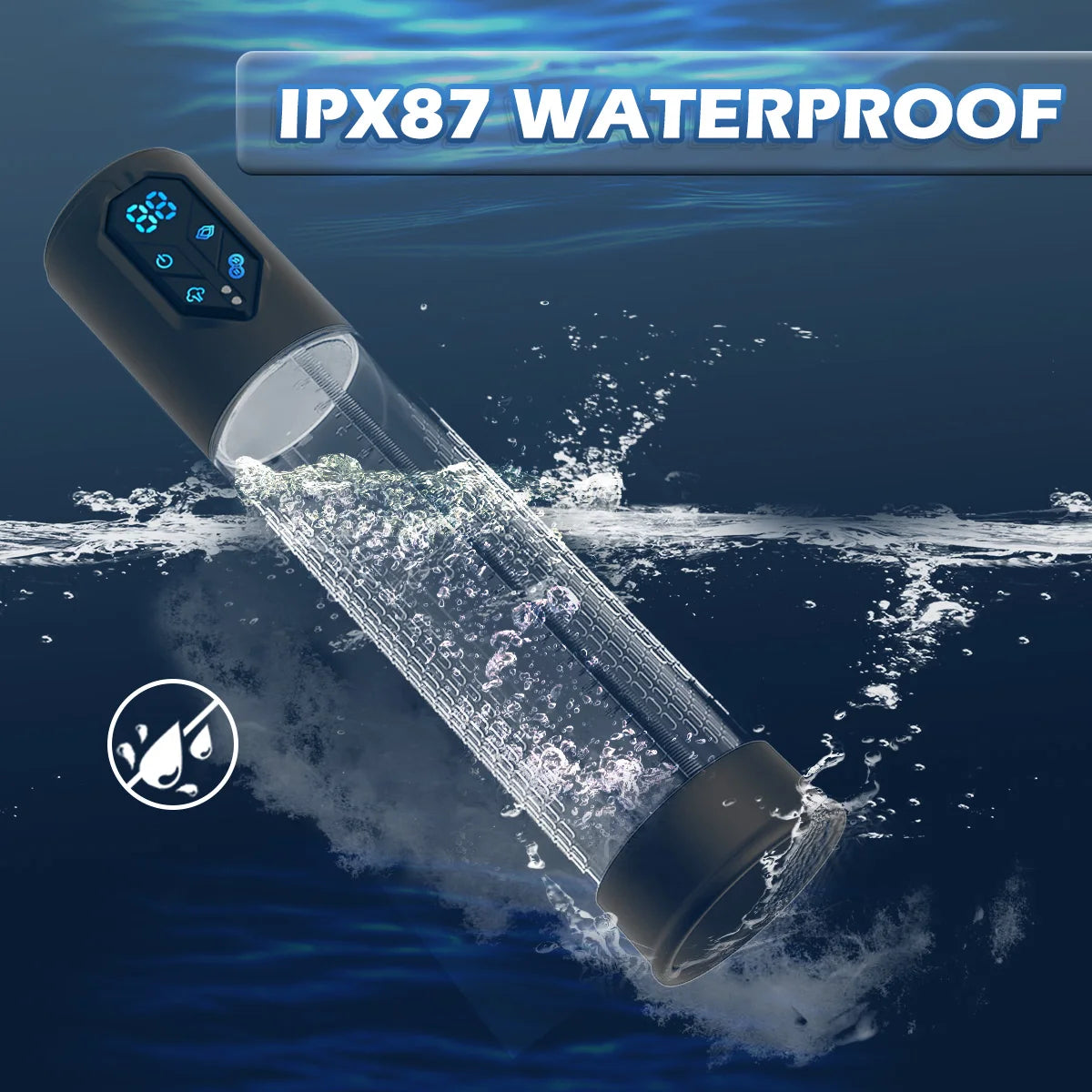 Electric Penis Pump Sex Toys for Men Penis Extension Automatic IPX7 Penis Water Pump Penis Enlargement Dick Erection Penis Train EROCIT