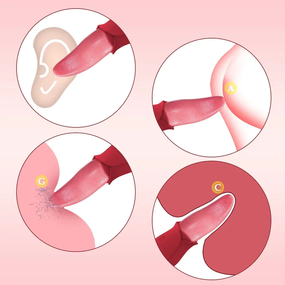 Nipple Vagina Tongue Licking Vibrator Massager Masturbation Tools Women Men Sex Toys Penetration Vagina Vibrator Adult Supplies EROCIT