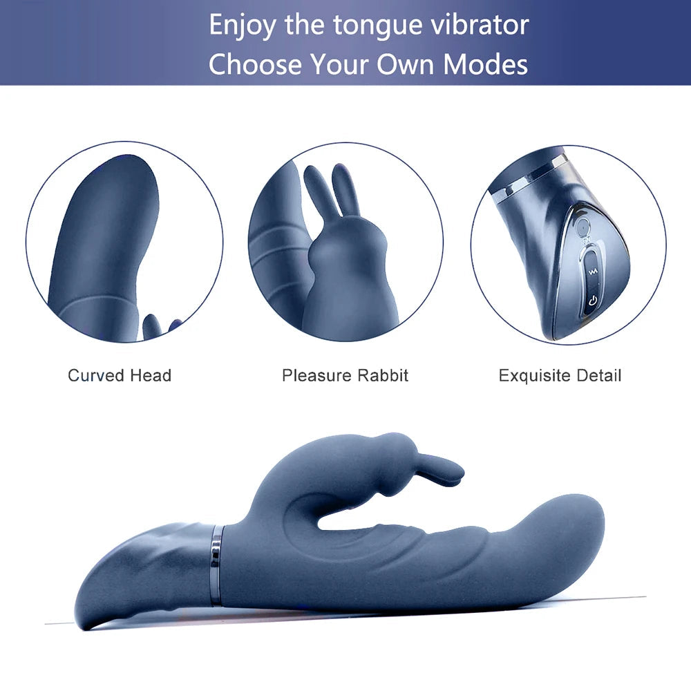 Rabbit Vibrator 10 Vibratory Mode Sexy Toys G-spot Female Dildo Vaginal Clitoris Double Vibrator AV Stick Sexual Adult Products EROCIT