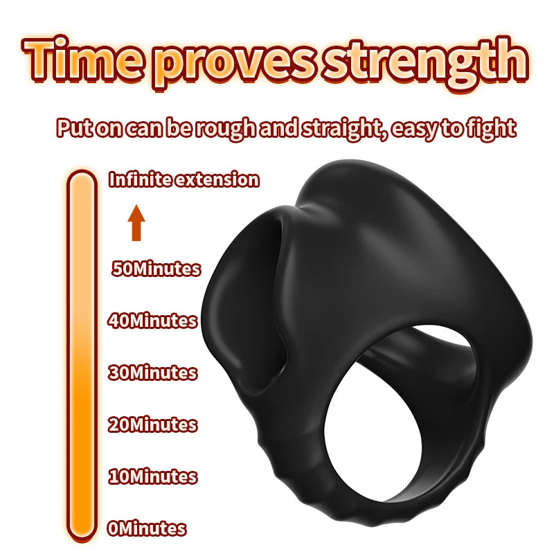 Reusable Penis Ring Silicone Semen Lock Ring Delay Ejaculation Time Lasting Cock Ring Sex Toys For Men Couples Adult Products EROCIT
