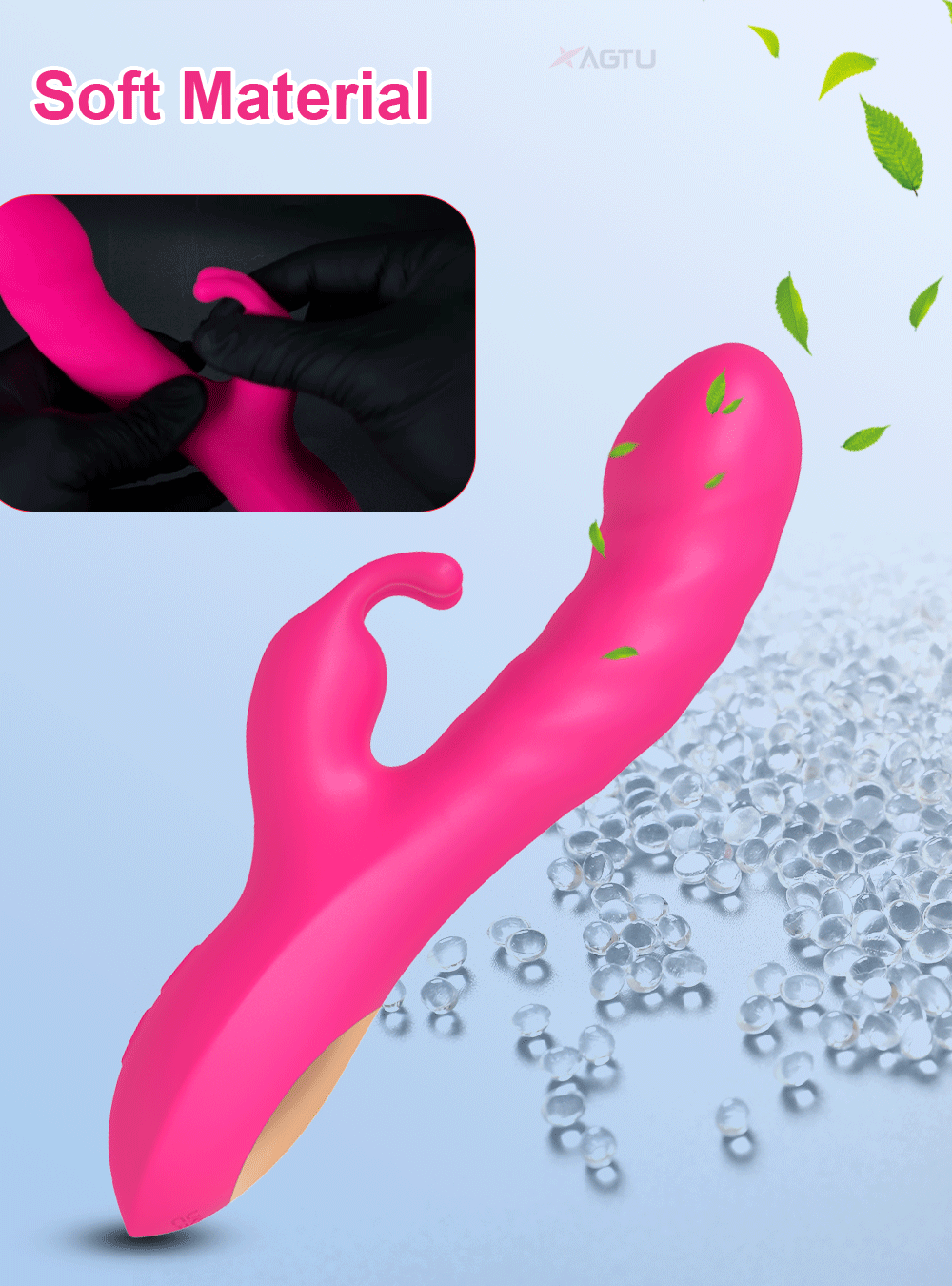 Rabbit Vibrator for Women Clitoris Stimulator Silicone G-spot Powerful 2 in 1 Dildo Female Masturbation Sex Toys Adult Goods EROCIT