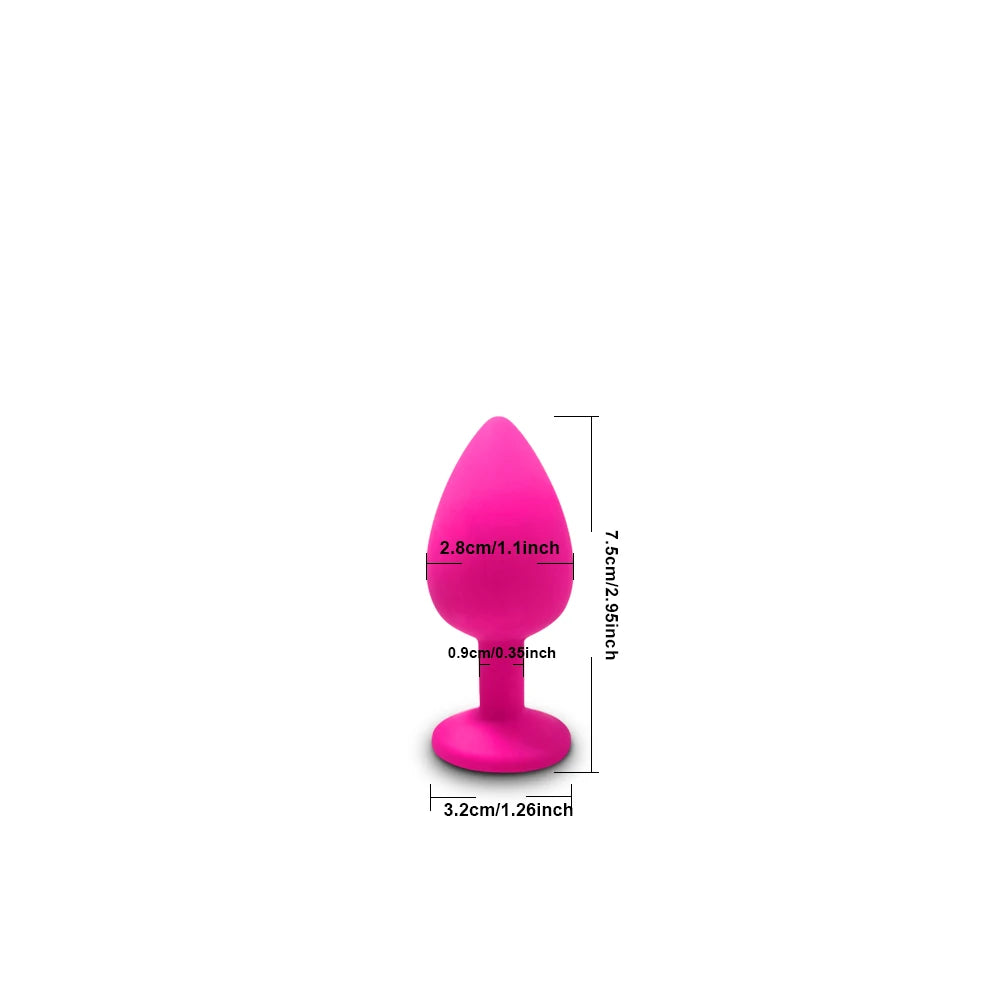 Soft Silicone Anal Butt Plug Men Prostate Massager Adult Gay Products Ass Stuffed Anal Trainer Unisex Sex Toys for Couples Adult EROCIT
