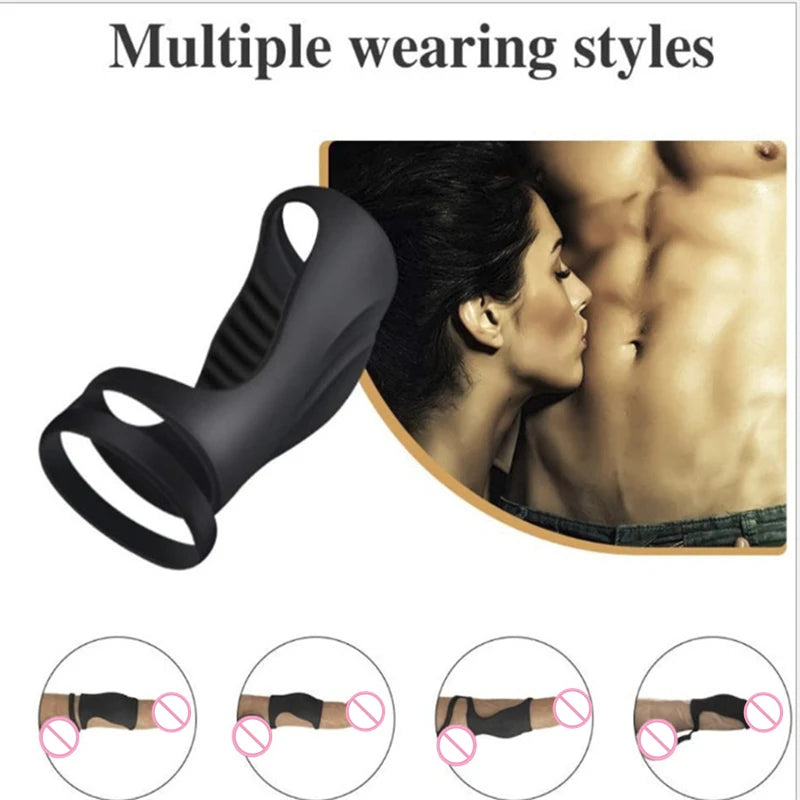 Silicone Penis Ring Lock Rings Sleeve Delay Ejaculation Men Cock Erection Enlargement Rings Reusable Cock Ring Semen Locked Ring EROCIT