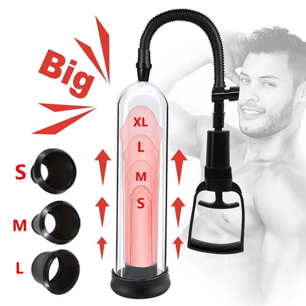 Powerful Penis Pump Extender Enhancement For Man Vacuum Big Dick Trainer Male Lasting Sex Toys EROCIT